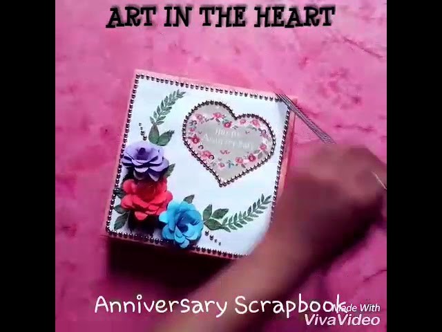 Anniversary scrapbook | anniversary photo album |handmade love scrapbook