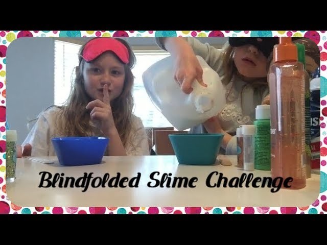 Blindfolded Slime Challenge with Juju! | CHEATER ALERT