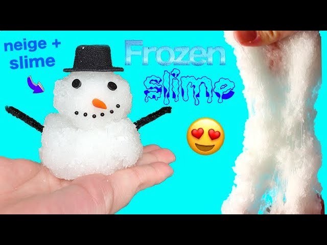 DIY cloud slime ! Slime avec de la neige ! Frozen slime ☃️⎮Reva ytb