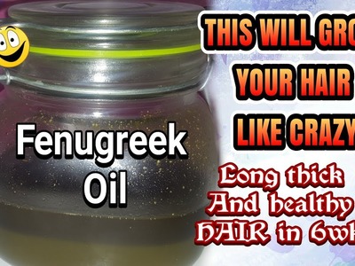 DIY HAIR GROWTH FENUGREEK OIL RECIPE