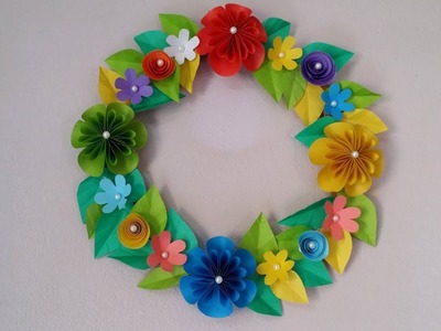 DIY: How to Make Beautiful Flower Hanging for Wall.Room Decoration!!!