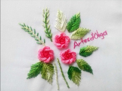 Bordado, Bordado de fantasía 19, Bordado de fantasía 19, Hand Embroidery:  Buttonhole Bar