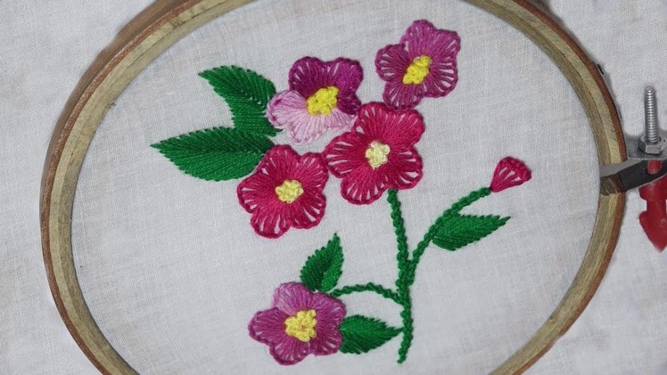 Hand Embroidery : Buttonhole Stitch & Palestrina Stitch