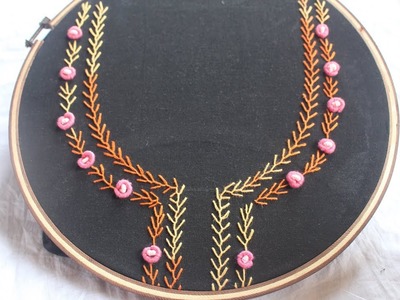 Hand embroidery designs | Neck design for dresses