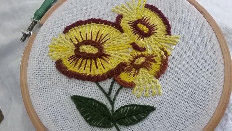 Hand embroidery for beginners with easy stitches
