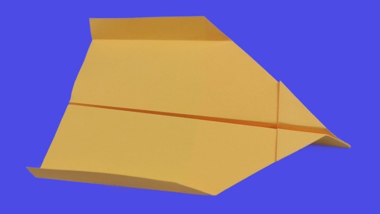 How to make a  paper stealth airplane that flies away and with smoothness and calm