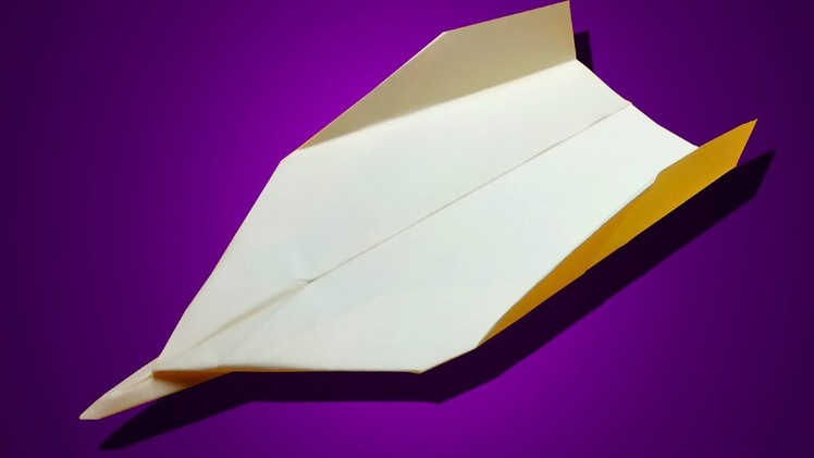 How to make a Sif FIGHTER JET Paper Airplane that Flies Far