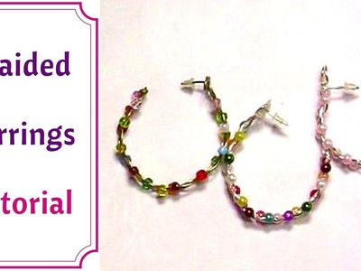 How to Make Braided Earrings with Beads : Tutorial