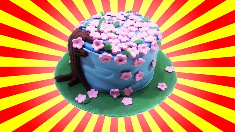 Learn How To Make Nature Cake with Play Doh Sparkle - DIY Nautre Cake with Playdoh
