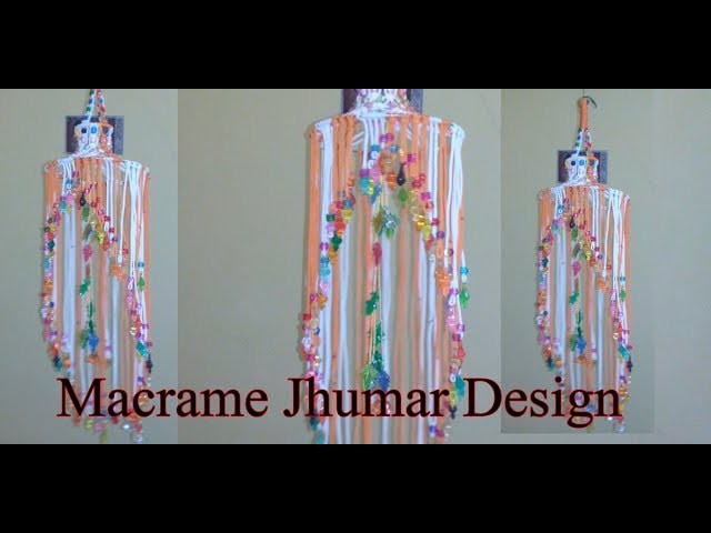 Macrame jhumar new design simple | diy macrame Jhumar design video by infoqueen