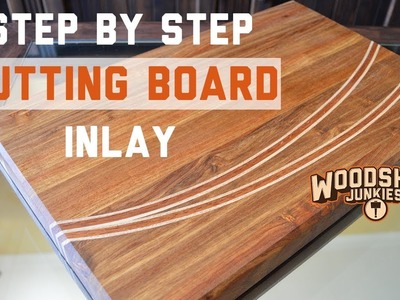 Making a wooden chopping board with inlay - STEP BY STEP DIY