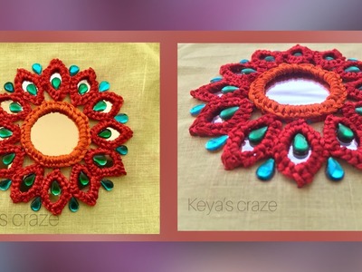 Mirror hand embroidery for dupatta | Mirror hand embroidery with kundan (2018)