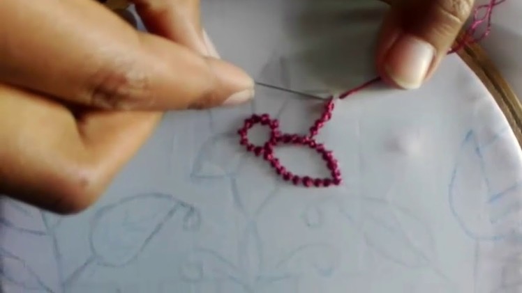 Moti Tanka stitch.Bead Stitch  part1-Hand Embroidery