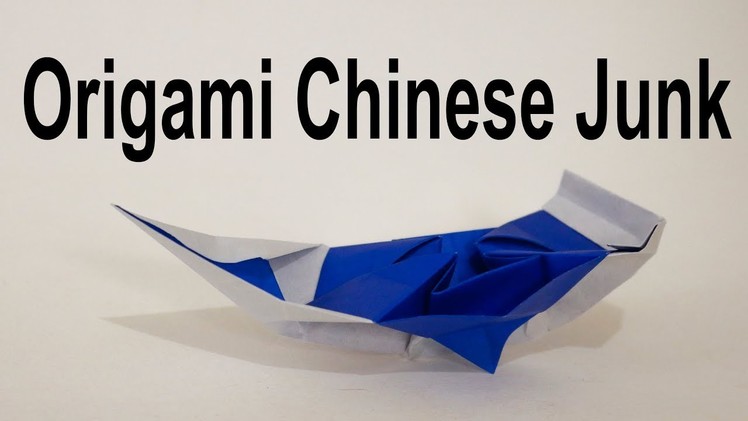 Origami Chinese Junk Boat Version 2 Tutorial (Traditional)