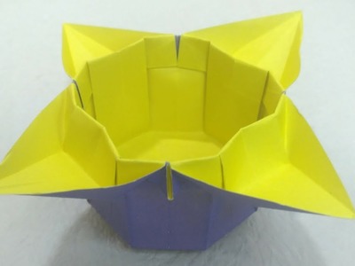Origami Flower Box Tutorial 摺紙花盒子教學