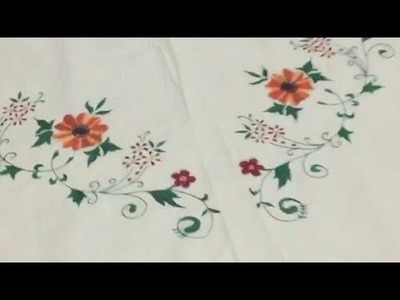 SONY DESIGNER - hand embroidery bed sheet part 1