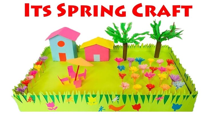 Spring Season 3D Model For School Project | Spring Season Model Idea For School Kids | Paper Craft