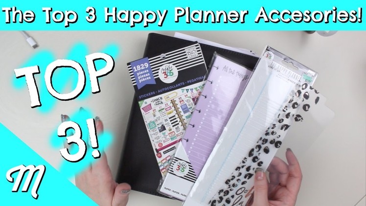 The Top 3 Happy Planner Accessories! | BIG Happy Planner GIVEAWAY Winner!