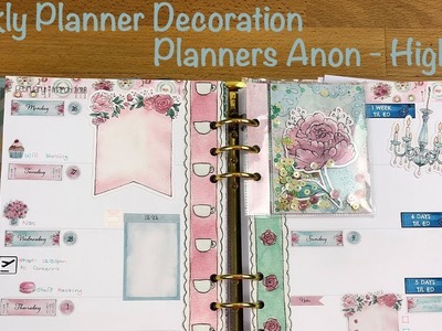 Weekly Planner Decoration - Planners Anon High Tea