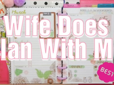 WIFE DOES PLAN WITH ME | MINI HAPPY PLANNER