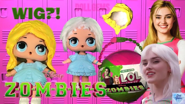 ZOMBIES Addison Doll Wig LOL Surprise Custom Dolls DIY Toy Tuturial DISNEY Addison White Hair