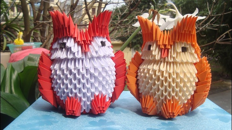 3D Origami Owl Tutorial | DIY Paper Owl Home Decor