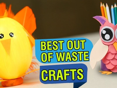 5 Best Out Of Waste Craft Ideas | Recycled Craft Ideas | DIY Crafts With Magazine Paper | Easy DIY