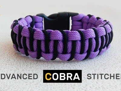 Advanced Cobra Stitched Paracord Bracelet