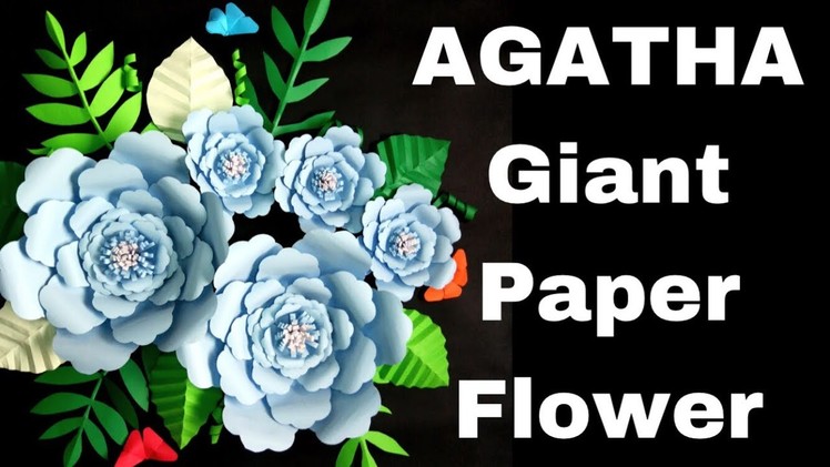 AGATHA GIANT PAPER FLOWER | FLOWER BACKDROP SETUP | WALL DECORATION | DIY CRAFT - Post 55