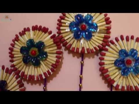 Amazing! DIY Craft Ideas With Matchstick | How to Make wall showpiece with Matchstick For Home Decor