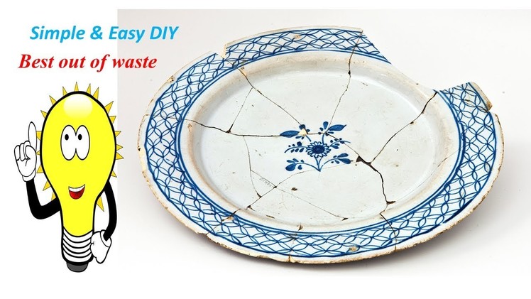 Best out of waste Broken Plastic Plate craft idea | Best DIY craft ideas | DIY Art & Craft