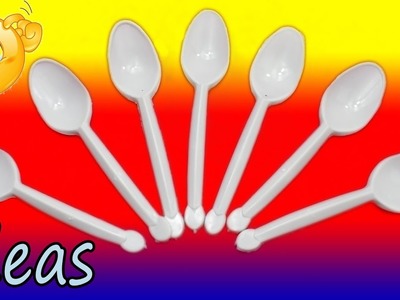 Best out of waste | DIY Plastic spoon craft idea |  DIY arts and crafts reuse idea