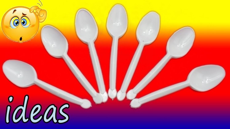 Best out of waste | DIY Plastic spoon craft idea |  DIY arts and crafts reuse idea