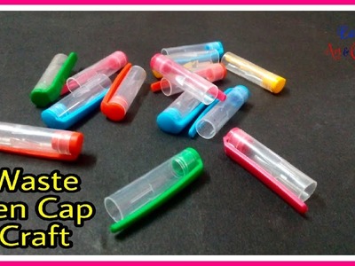 Best Out Of Waste Pen Caps Craft Idea - Awesome Way To Reuse Ball Pen Caps - DIY Craft Project