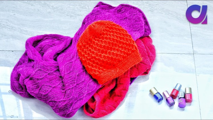 Best use of waste Sweater craft ideas | #DIY art and crafts | Old sweater idea | Artkala 446