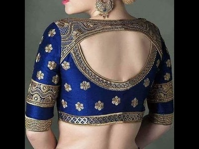 Blouse back neck designs cutting and stitching | back neck designs for blouse