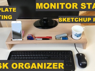 Build A Wooden Monitor Stand And Desk Organizer