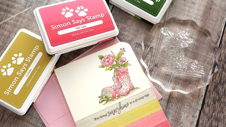 Coloring with Inks & Blender Pen - Simon Says Stamp March 2018 Card Kit
