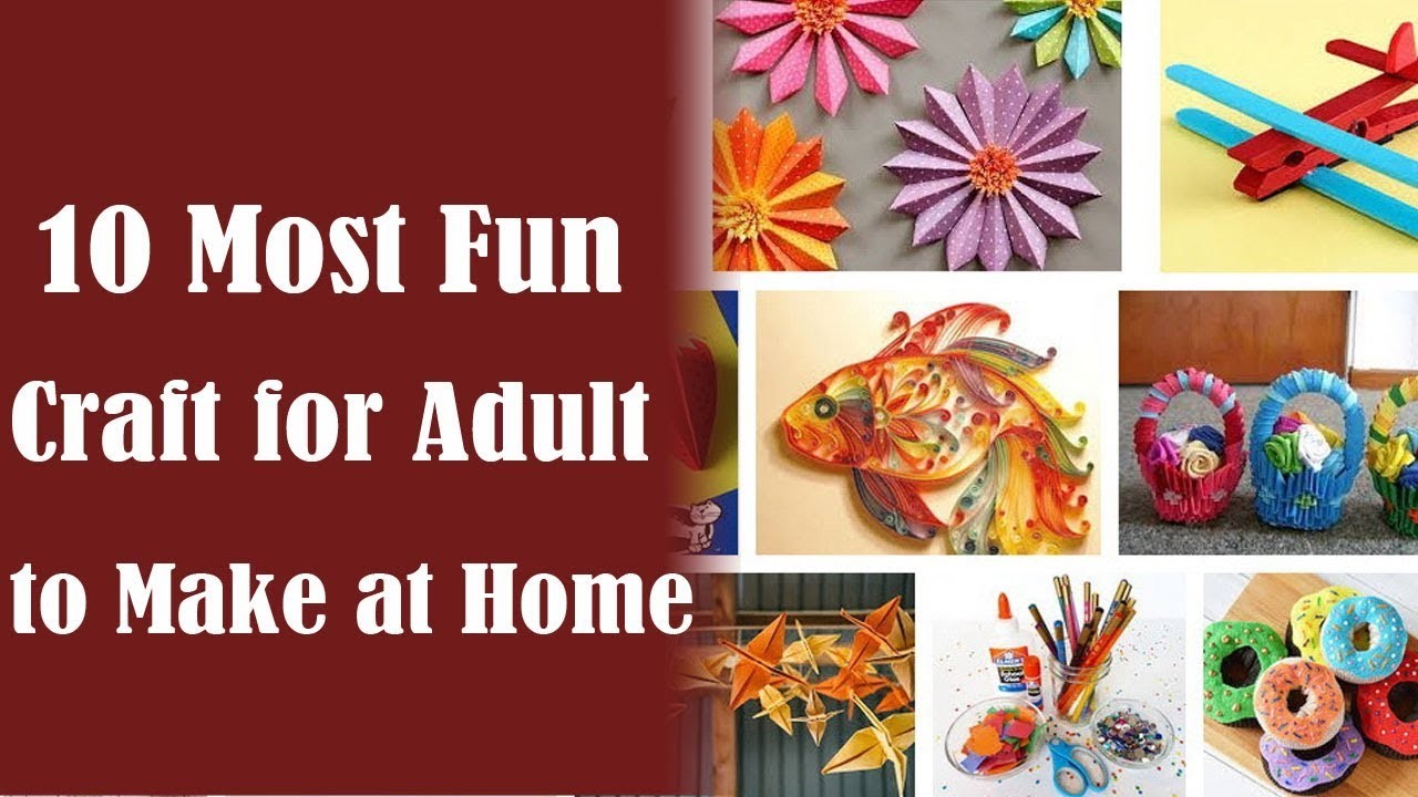 Crafts for Adults : 10 Best Craft Ideas for Adults to Make
