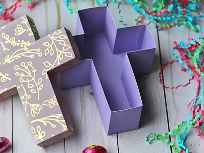 Cross Shaped Gift Box Tutorial | Easter Crafts ???? DIY Gift Boxes