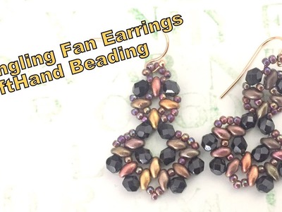 Dangling Fan Earrings-- Beading tutorial