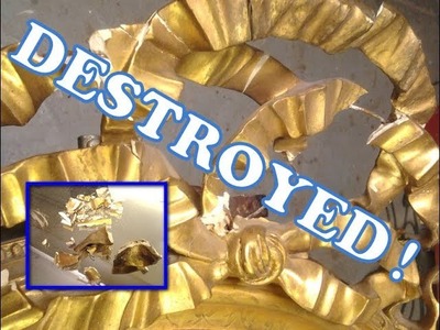 Destroyed Gold Leaf Frame DIY Restoration Tutorial