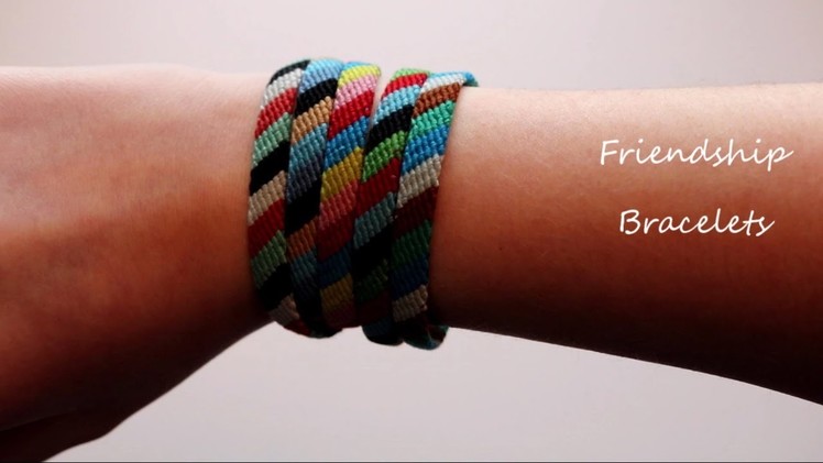 Diagonal Stripe Friendship Bracelet
