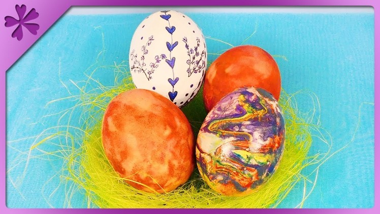 DIY 3 easy ways to decorate the Easter eggs (ENG Subtitles) - Speed up #466