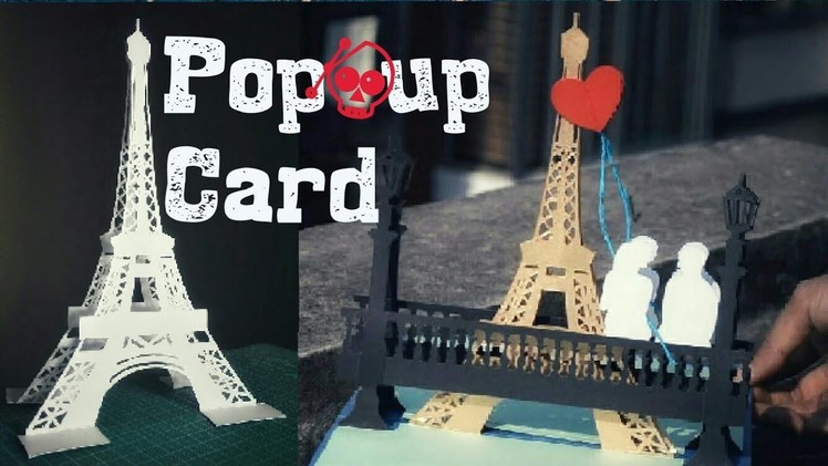 Diy 3D Love Near Eiffel Tower Pop-up Card |