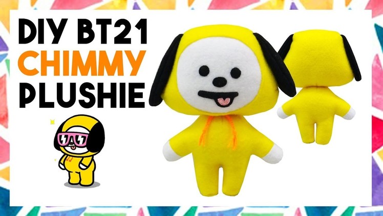 DIY BT21 CHIMMY PLUSHIE! (FREE TEMPLATE) [CREATIVE WEDNESDAY]