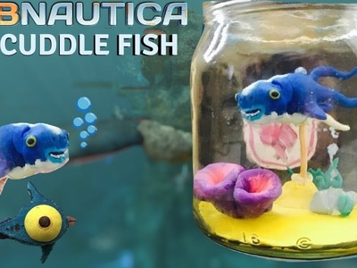 DIY cuttle fish in a jar from "subnautica" - clay tutorial