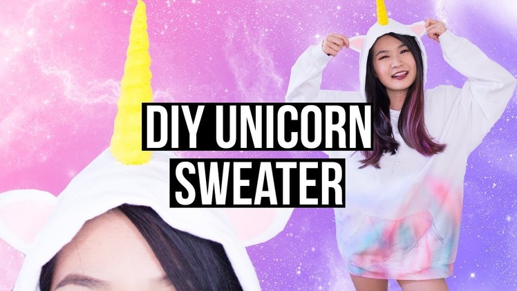 DIY Easy Watercolor Unicorn Sweater  | Eva Chung