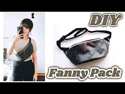 DIY Fanny Pack. Bum Bag. ボディバッグ. ウエストポーチの作り方. Costuraㅣmadebyaya