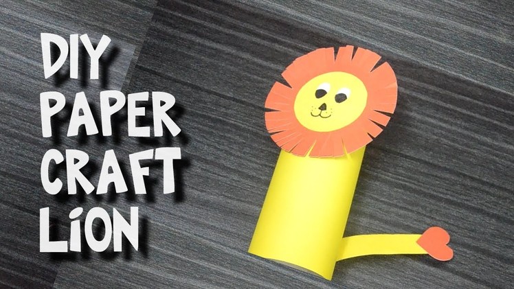 Diy - How to Make Easy Paper Craft Lion for Kids - Tricky Bee